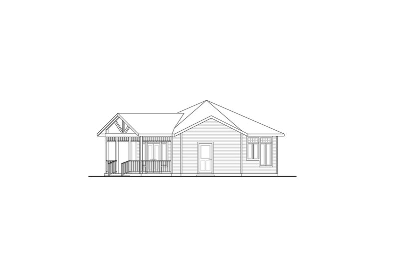House Plan Design - Exterior - Other Elevation 1 for Cottage House Plan #124-1299 - 1 bed, 2 bath