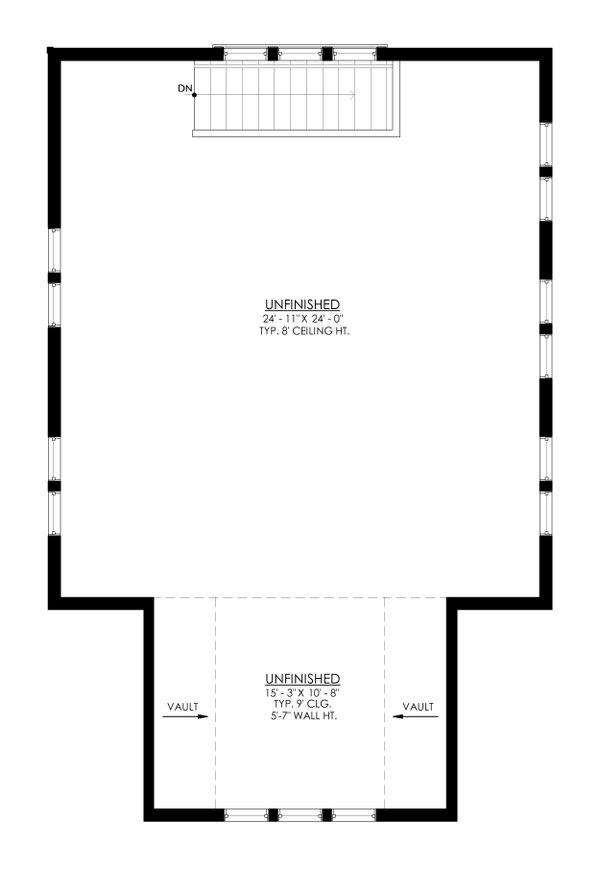 Architectural House Design - Farmhouse Floor Plan - Upper Floor Plan #1114-45