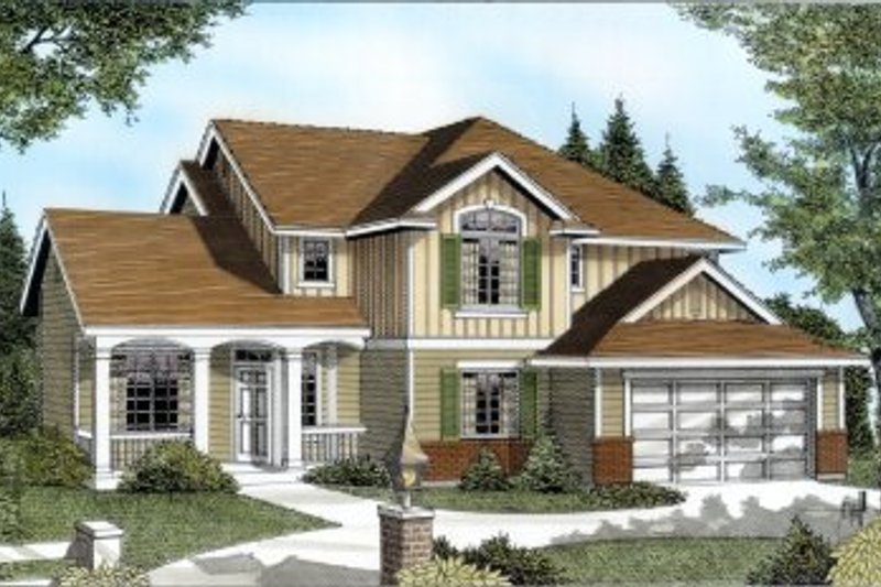 Home Plan - Traditional Exterior - Front Elevation Plan #100-224