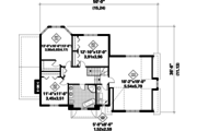 Traditional Style House Plan - 3 Beds 1 Baths 2332 Sq/Ft Plan #25-4795 
