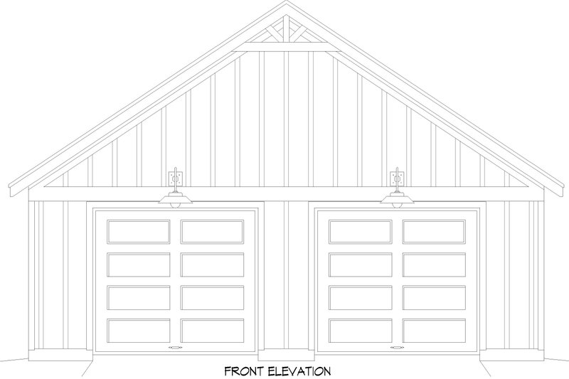 Architectural House Design - Exterior - Front Elevation 3 for Contemporary House Plan #932-1263, 0 bath