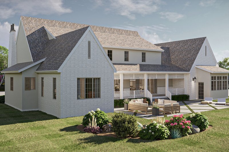 Architectural House Design - Exterior - Other Elevation 2 for Cottage House Plan #455-598 - 4 bed, 3.5 bath