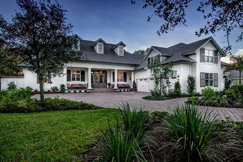 House Blueprint - Exterior - Front Elevation 3 for Southern House Plan #930-534 - 4 bed, 5.5 bath