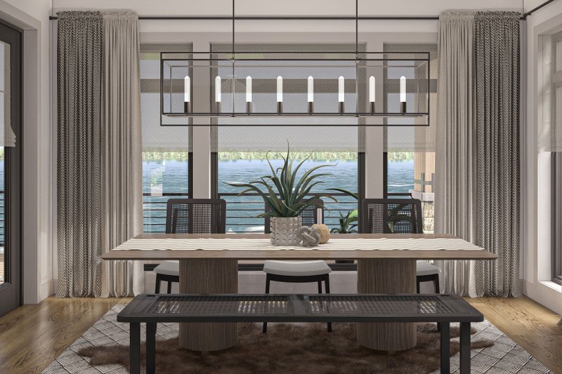 House Plan Design - Interior - Dining Room for Beach House Plan #455-494 - 2 bed, 2.5 bath