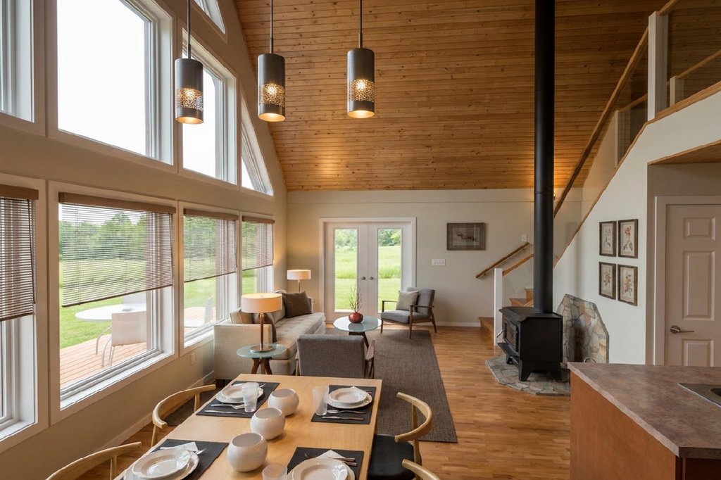 Interior - Dining Room for Cabin House Plan #126-188 - 3 bed, 2 bath
