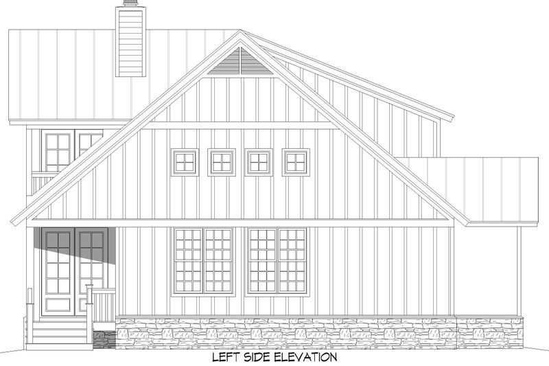Dream House Plan - Exterior - Other Elevation 1 for Farmhouse House Plan #932-703 - 3 bed, 2.5 bath