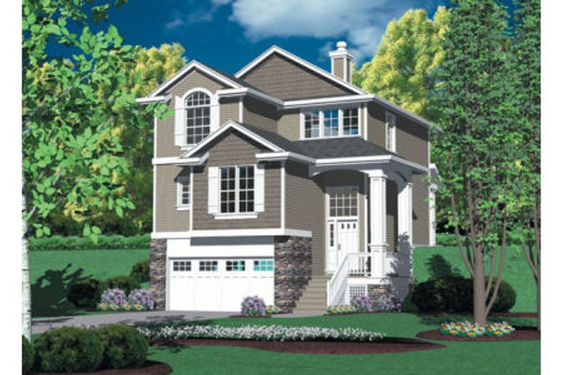 Home Plan - Traditional Exterior - Front Elevation Plan #48-441