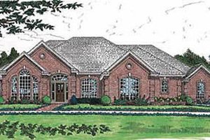 Exterior - Other Elevation for European House Plan #310-559 - 4 bed, 3.5 bath