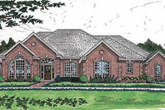 Exterior - Other Elevation for European House Plan #310-559 - 4 bed, 3.5 bath
