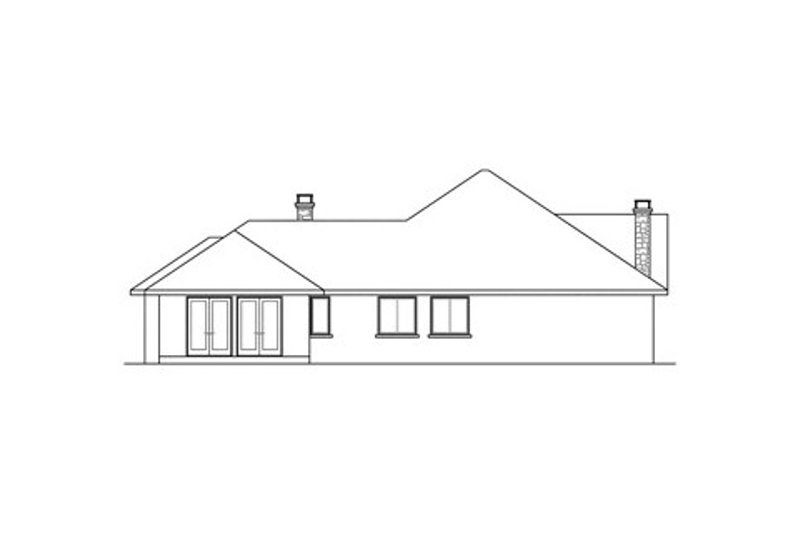 Home Plan - Exterior - Other Elevation 1 for European House Plan #124-832 - 3 bed, 2.5 bath
