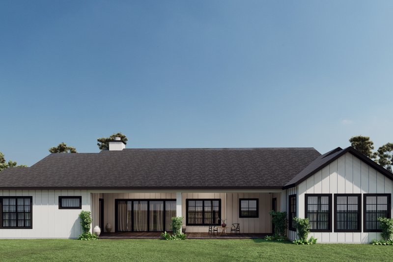 House Plan Design - Exterior - Rear Elevation for Farmhouse House Plan #1110-45 - 4 bed, 4 bath
