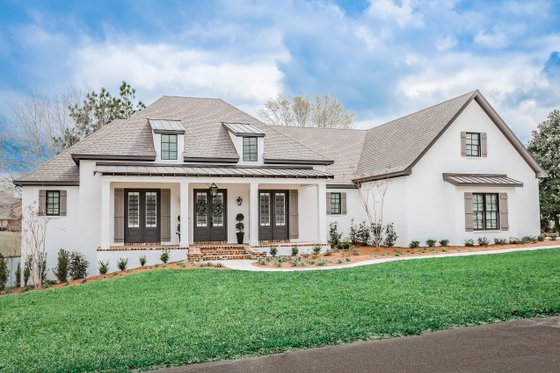 Exterior - Front Elevation for European House Plan #430-192 - 3 bed, 2 bath