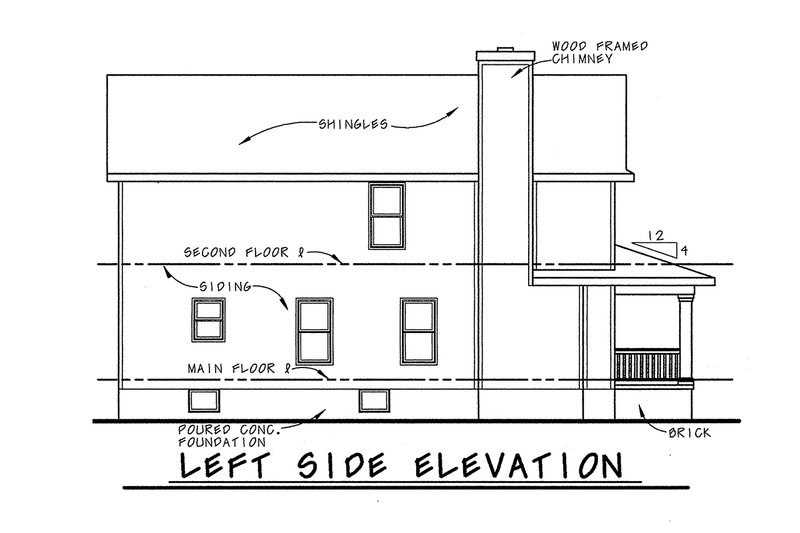 Dream House Plan - Exterior - Rear Elevation 1 for Farmhouse House Plan #20-1218 - 3 bed, 2.5 bath