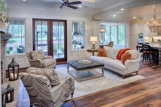 Interior - Family Room 2 for Country House Plan #928-13 - 3 bed, 3.5 bath