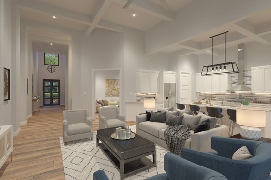 Interior - Entry for Contemporary House Plan #930-539 - 3 bed, 3.5 bath