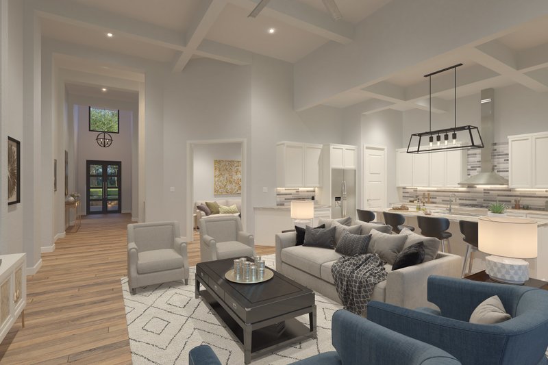 House Plan Design - Interior - Entry for Contemporary House Plan #930-539 - 3 bed, 3.5 bath