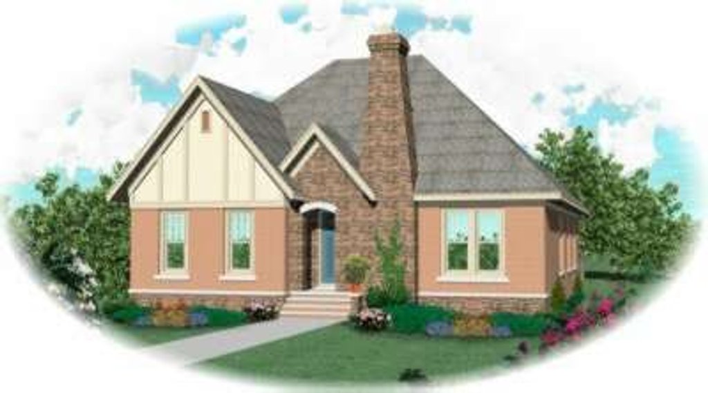 Exterior - Front Elevation 2 for Traditional House Plan #81-445 - 3 bed, 2 bath