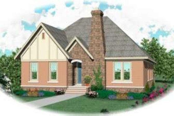 Exterior - Front Elevation for Traditional House Plan #81-445 - 3 bed, 2 bath