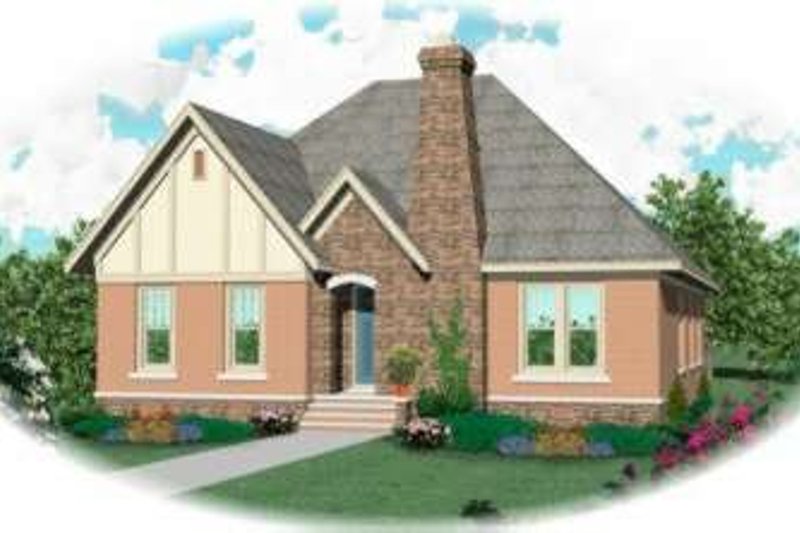 Exterior - Front Elevation 2 for Traditional House Plan #81-445 - 3 bed, 2 bath