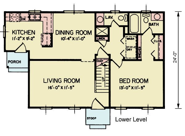 House Blueprint - Craftsman Floor Plan - Main Floor Plan #54-645