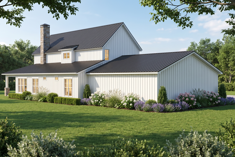 House Plan Design - Exterior - Other Elevation 1 for Farmhouse House Plan #923-506 - 3 bed, 3.5 bath