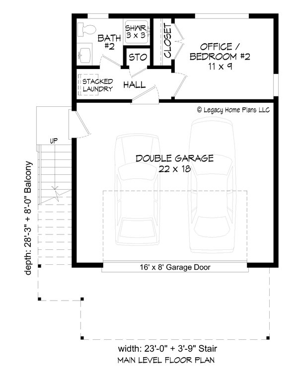 Modern Floor Plan - Main Floor Plan #932-711