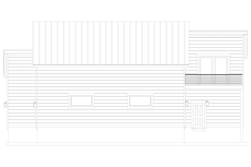House Design - Exterior - Other Elevation 2 for Modern House Plan #1060-329 - 2 bed, 2.5 bath