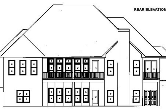 Exterior - Other Elevation 4 for European House Plan #437-48 - 4 bed, 4 bath