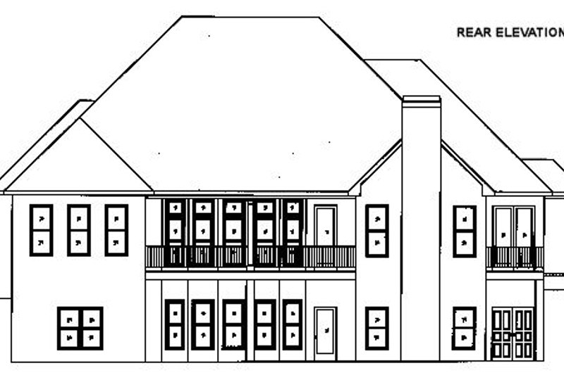 Home Plan - Exterior - Other Elevation 4 for European House Plan #437-48 - 4 bed, 4 bath