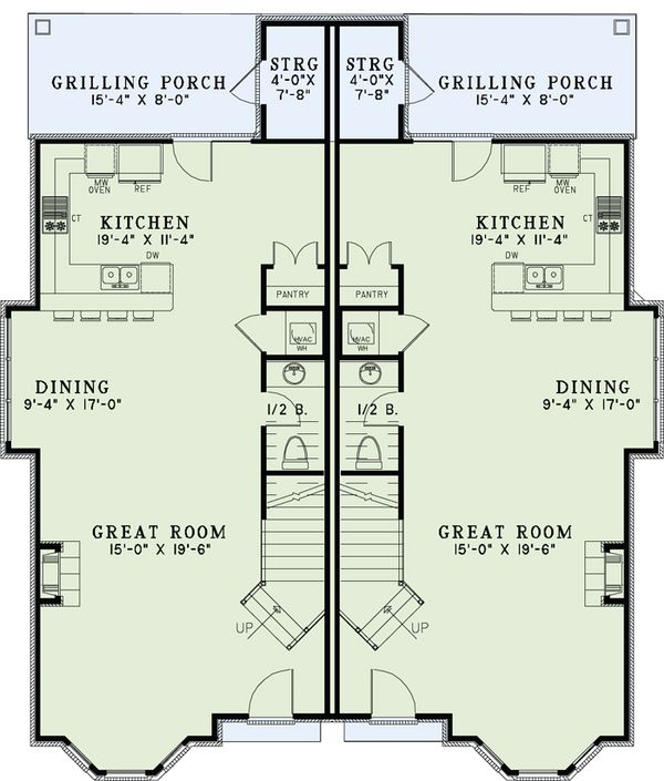 European Floor Plan - Main Floor Plan #17-2527