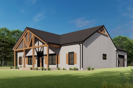 Exterior - Other Elevation for Barndominium House Plan #1092-71 - 3 bed, 2 bath