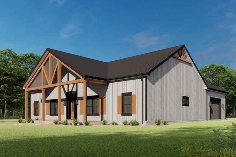 Architectural House Design - Exterior - Other Elevation for Barndominium House Plan #1092-71 - 3 bed, 2 bath