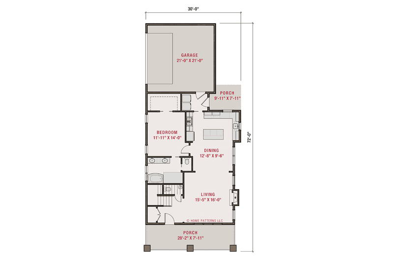 Dream House Plan - Floor Plan - Main Floor for Craftsman House Plan #461-85 - 3 bed, 2.5 bath
