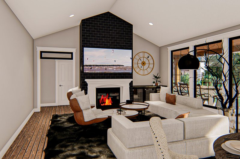Dream House Plan - Interior - Family Room for Modern House Plan #455-300 - 4 bed, 2.5 bath