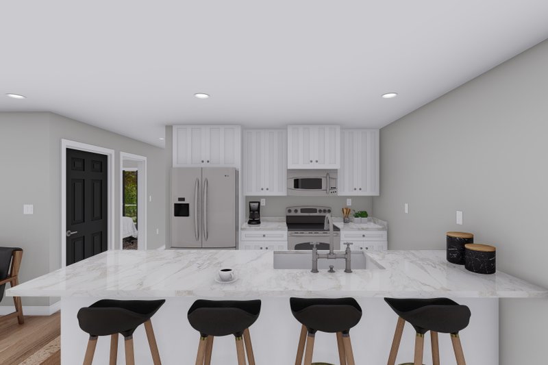 Architectural House Design - Interior - Kitchen 1 for Farmhouse House Plan #1060-123 - 1 bed, 2 bath