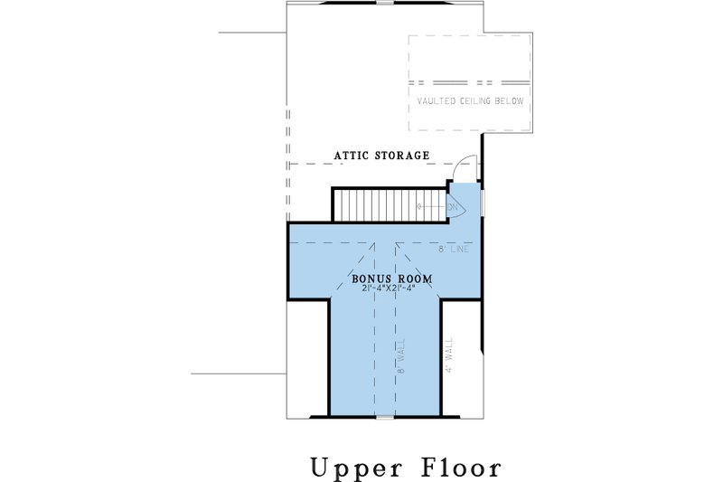 Home Plan - Floor Plan - Upper Floor for Farmhouse House Plan #923-430 - 4 bed, 3 bath