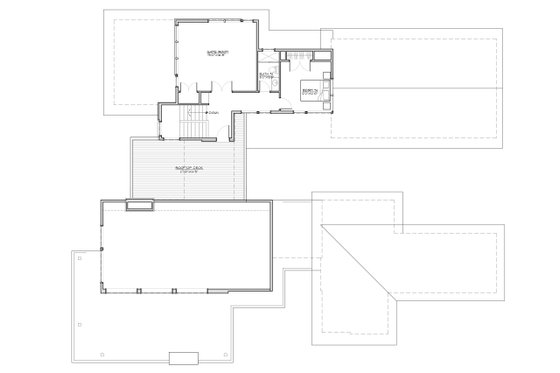 Floor Plan - Upper Floor for Contemporary House Plan #892-39 - 4 bed, 4.5 bath