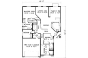 Adobe / Southwestern Style House Plan - 4 Beds 3 Baths 2053 Sq/Ft Plan #1-1409 