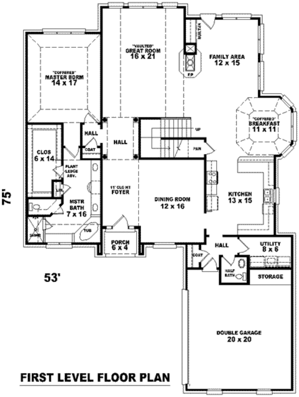 European Floor Plan - Main Floor Plan #81-1159