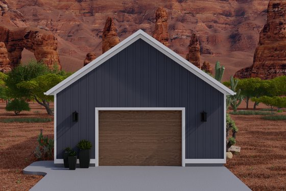 Exterior - Front Elevation 3 for Traditional House Plan #1060-113, 0.5 bath