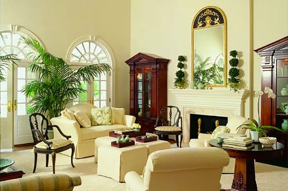 Interior - Family Room 1 for Colonial House Plan #137-230 - 4 bed, 5 bath