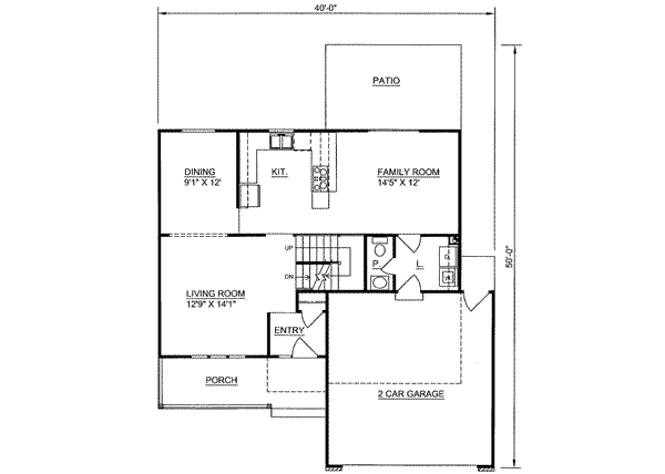Traditional Floor Plan - Main Floor Plan #116-211