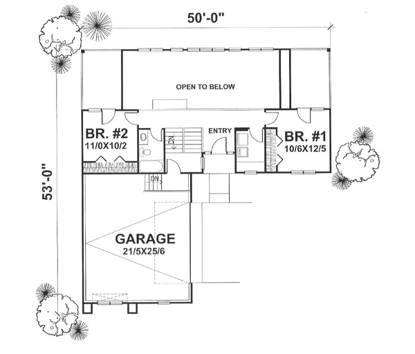 Modern Floor Plan - Main Floor Plan #50-119