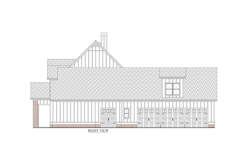 House Design - Exterior - Front Elevation 4 for Farmhouse House Plan #437-137 - 4 bed, 5.5 bath
