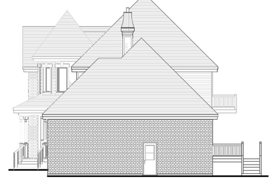 Exterior - Other Elevation 1 for European House Plan #138-158 - 3 bed, 2.5 bath