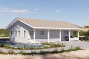 Farmhouse Style House Plan - 2 Beds 1 Baths 960 Sq/Ft Plan #1106-173 Exterior 