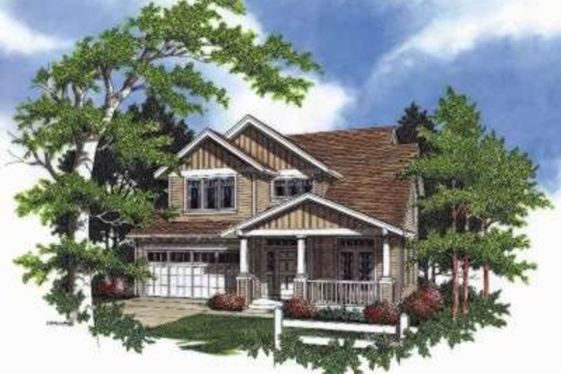 Home Plan - Craftsman Exterior - Front Elevation Plan #48-174