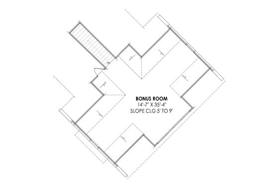 Floor Plan - Upper Floor for Farmhouse House Plan #1096-21 - 4 bed, 4.5 bath