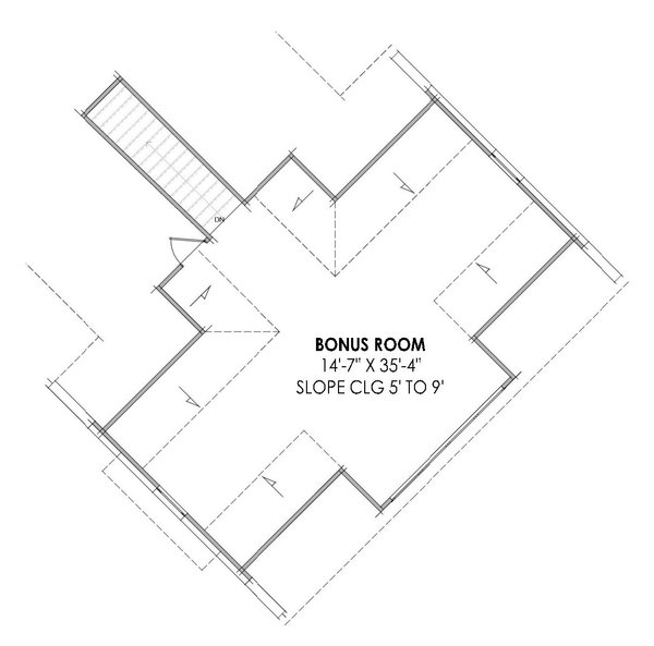 Farmhouse Floor Plan - Upper Floor Plan #1096-21