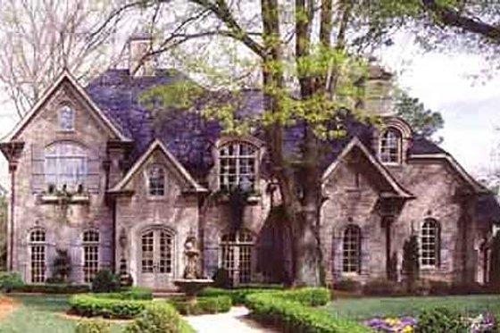 Exterior - Other Elevation for European House Plan #54-168 - 5 bed, 4.5 bath